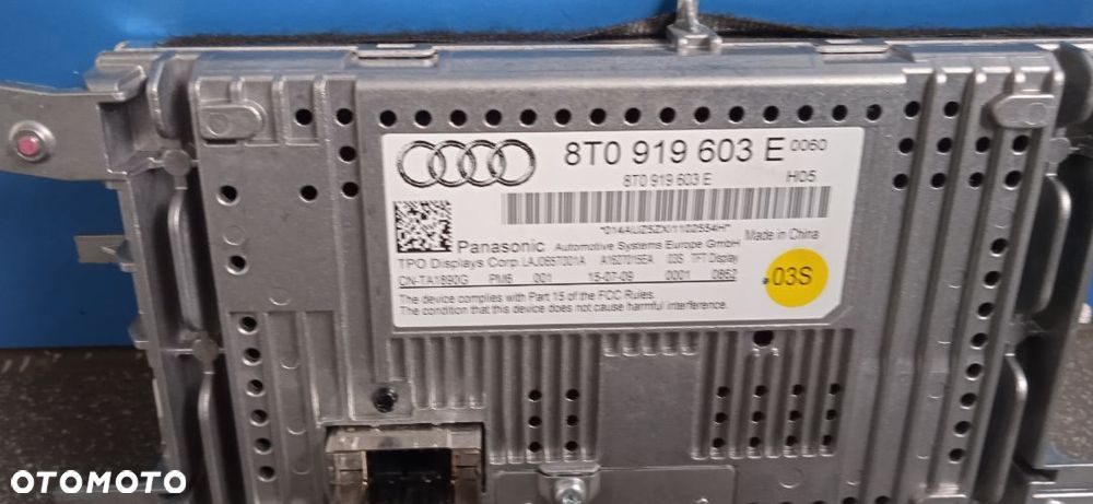 Wyświetlacz Radia Audi A4 B8  8T0919603E 8T0919603A - 3