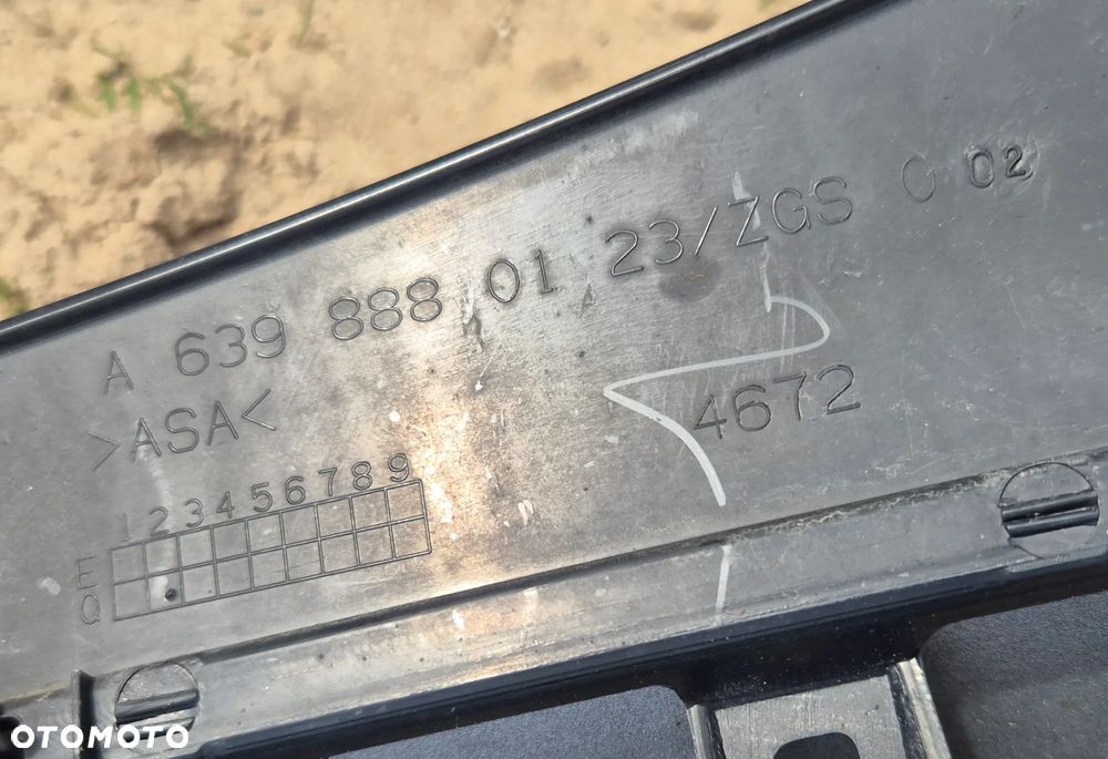 Grill Atrapa Znaczek Przód Przedni Mercedes Vito Viano 639 Lift Chrom - 3