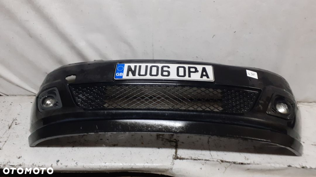 + ZDERZAK PRZÓD PRZEDNI DO FORD FIESTA MK6 VI LIFT FL D2 CZARNY HALOGENY - 3