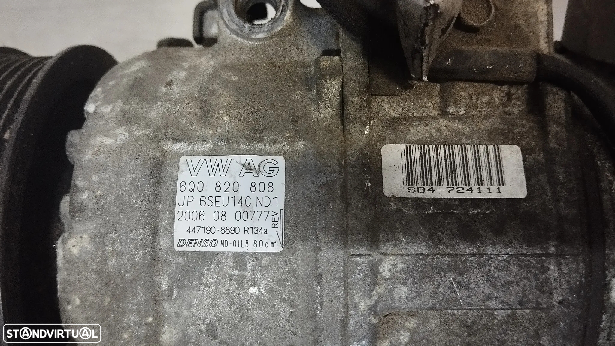 COMPRESSOR AC VOLKSWAGEN POLO 9N / SEAT IBIZA 6L 6J 6Q0820808E 6Q0820808D 6Q0820808 - 6