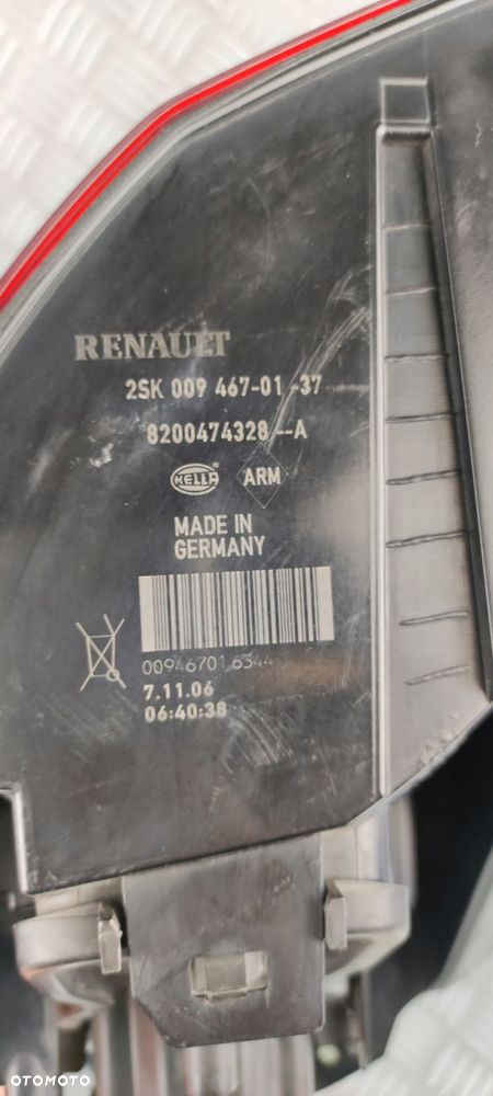 8200474328A lampa lewy lewa tylna tył RENAULT GRAND SCENIC II 2 LIFT LED - 11