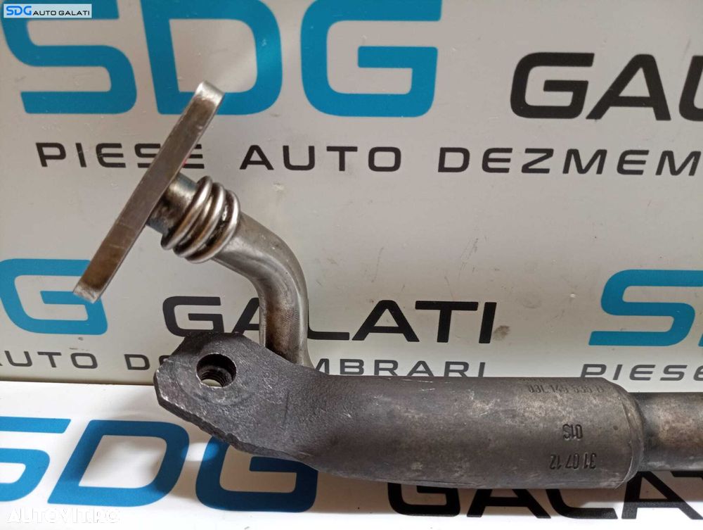 Teava Conducta Tur Retur Ulei Turbo Turbina Turbosuflanta Seat Toledo 4 1.6 TDI 2012 - 2018 Cod 03L145535D 03L145736L [M6188] - 6