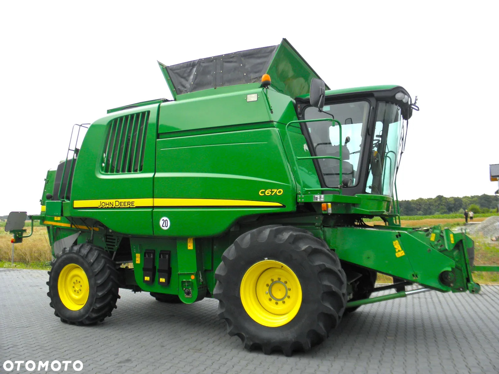 John Deere C 670 2008 Rok, heder 7,6m, 1900 mtg, Nie Malowany, Stan Idealny - 2