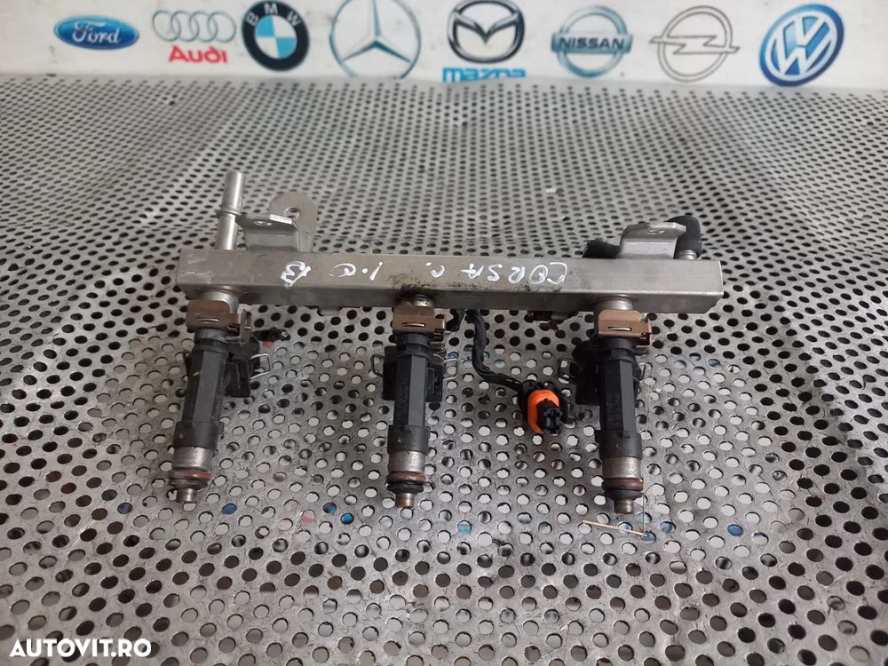 Rampa Injectie Injectoare Injector Opel Corsa C Agila 1.0 Benzina Z10XEP - Dezmembrari Arad - 2