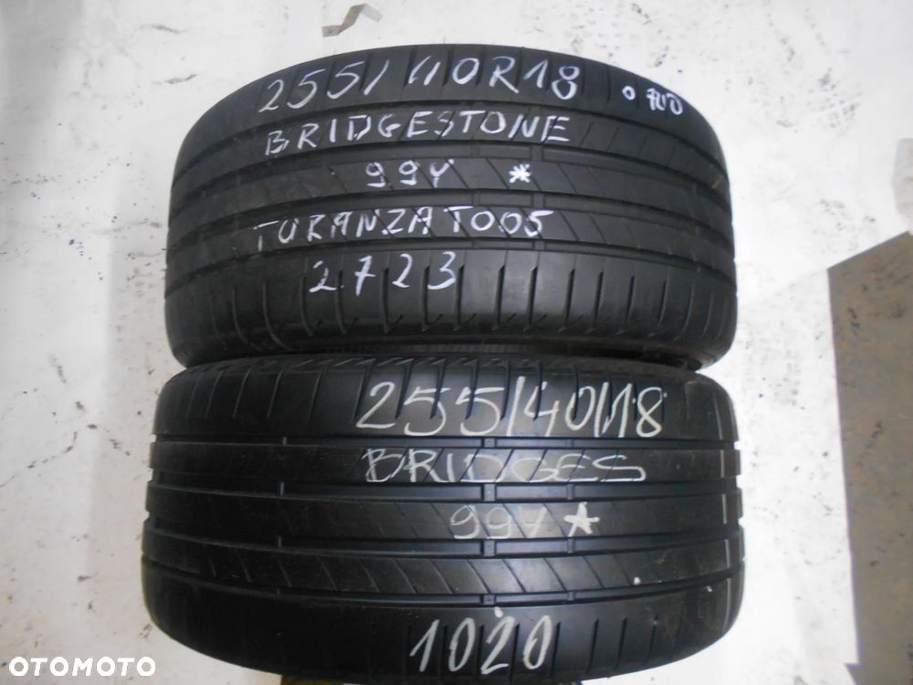 OPONY 255/40R18 BRIDGESTONE TURANZA T005 DOT 2723 / 1020 7.5MM - 1