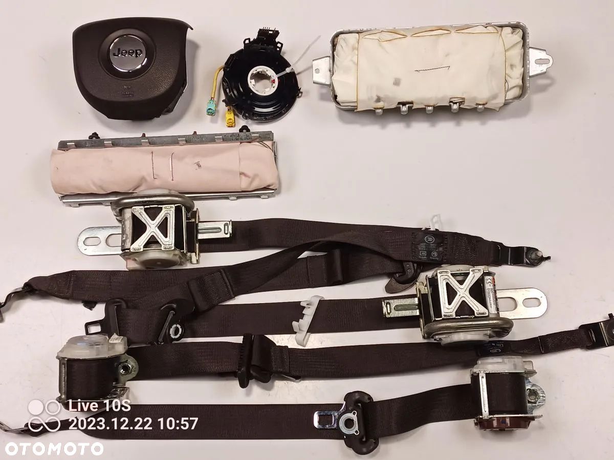 JEEP GRAND CHEROKEE WK2 16-21r Poduszka Powietrzna AirBag Taśma Komplet Ciemny Brąz - 1