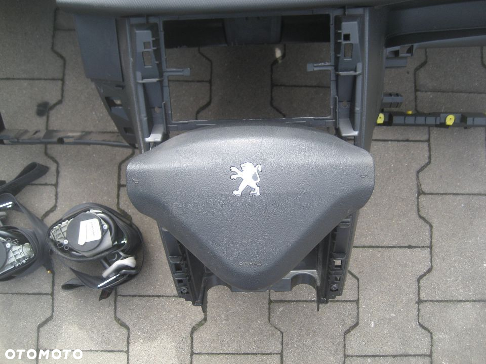 peugeot 207 deska rozdzielcza konsola poduszki pasy wersja 3dz. deska miękka - 2