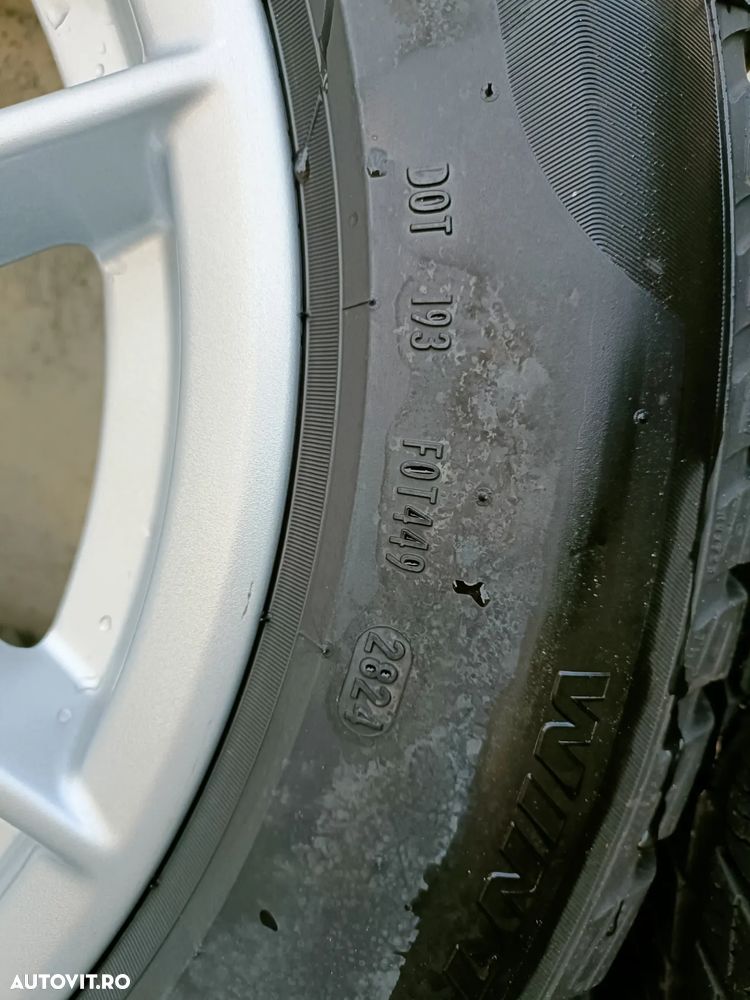 Jante aliaj/aluminiu BMW cu cauciucuri de Iarna 205/60/16, Dot 2024, 8mm - 7