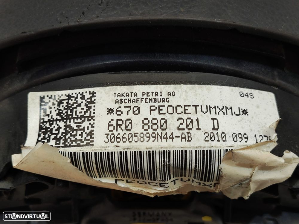 Airbag Volante Condutor Original Volkswagen Polo 6R 6C 6R0880201D - 8