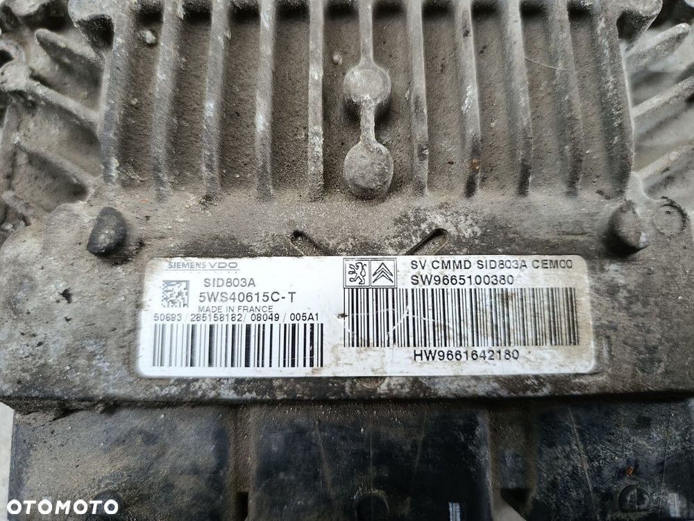 KOMPUTER, STEROWNIK FIAT SCUDO II 9665100380 9661642180 5WS40615C-T 2.0 JTD - 3