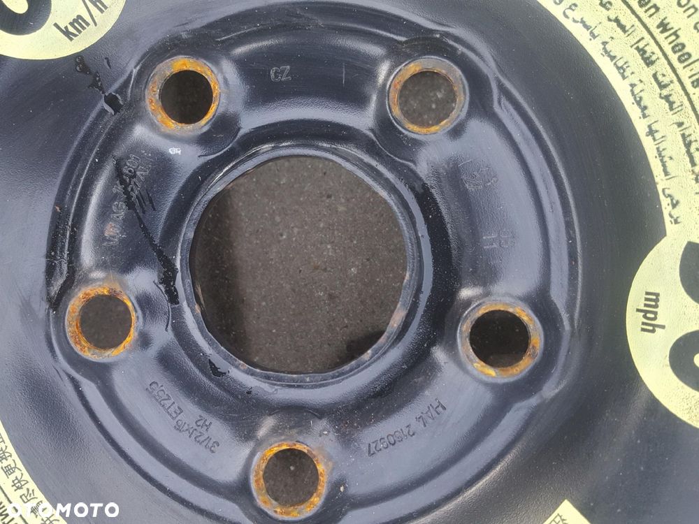 VW GOLF VI 6 V 5 EOS SEAT LEON II ALTEA AUDI A3 8P KOŁO DOJAZDOWE 16 5X112 - 5