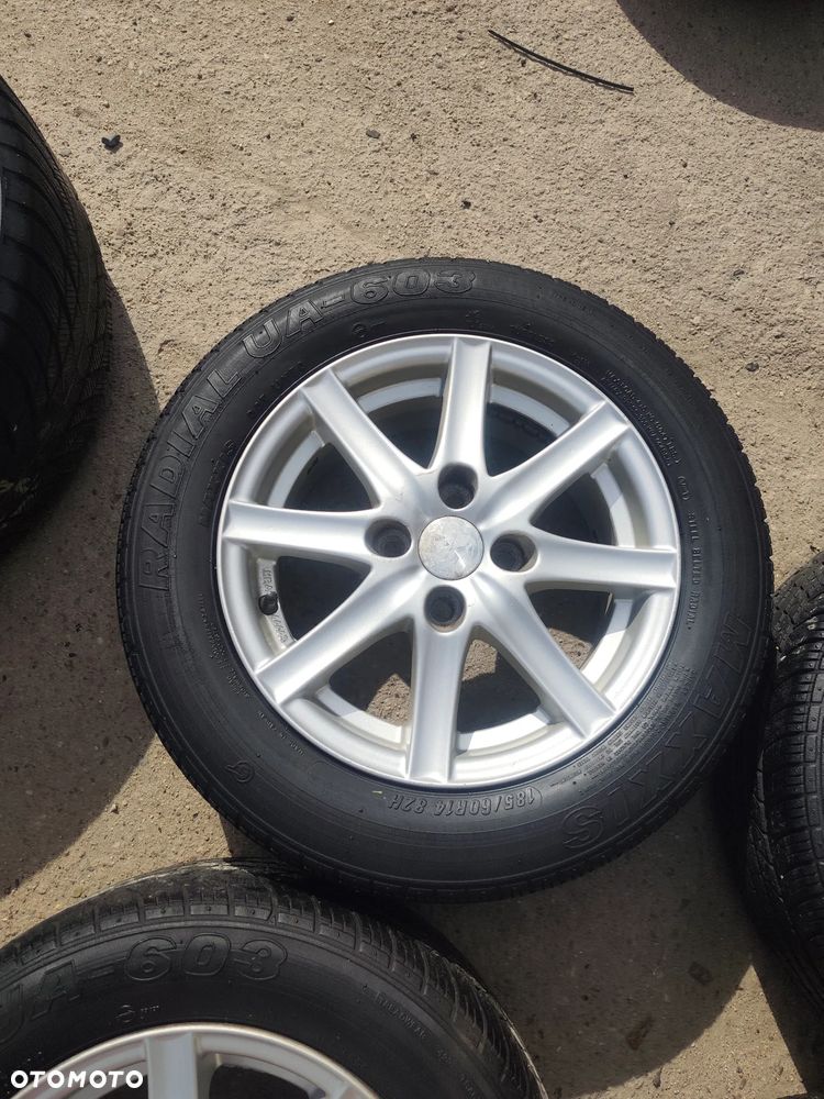4x100 Felgi Aluminiowe Alufelgi 14 Koła letnie lato Mitsubishi Colt Carisma Lancer Mirage Rover 200 25 400 45 Subaru Justy Toyota Yaris Corolla Suzuki Swift Baleno Liana Ignis Kia Rio Picanto Daihatsu Sirion Charade Hyundai Accent i10 i20 Getz Honda Civic City Jazz Fit PRELUDE Mazda 121 323 Demio Legnica ALU-RAD 165/70 6,5-7mm - 8
