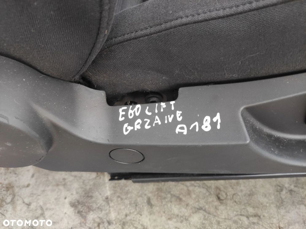 FOTEL PRAWY PRZÓD PRZEDNI MATERIAŁ BMW E60 E61 LIFT - 6