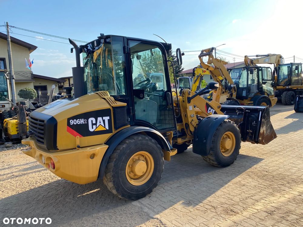 Caterpillar CAT 906H2, 2013 ROK, ŁYŻKA OTWIERANA + WIDŁY, z NIEMIEC, SUPER STAN, - 4