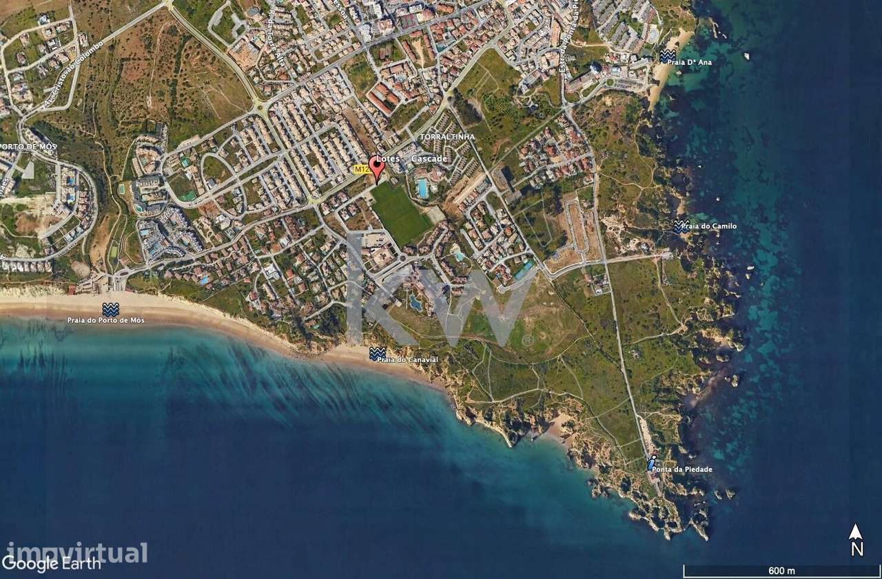 Lote para construção de moradia T3 isolada em Resort de Luxo na falési - Grande imagem: 2/3