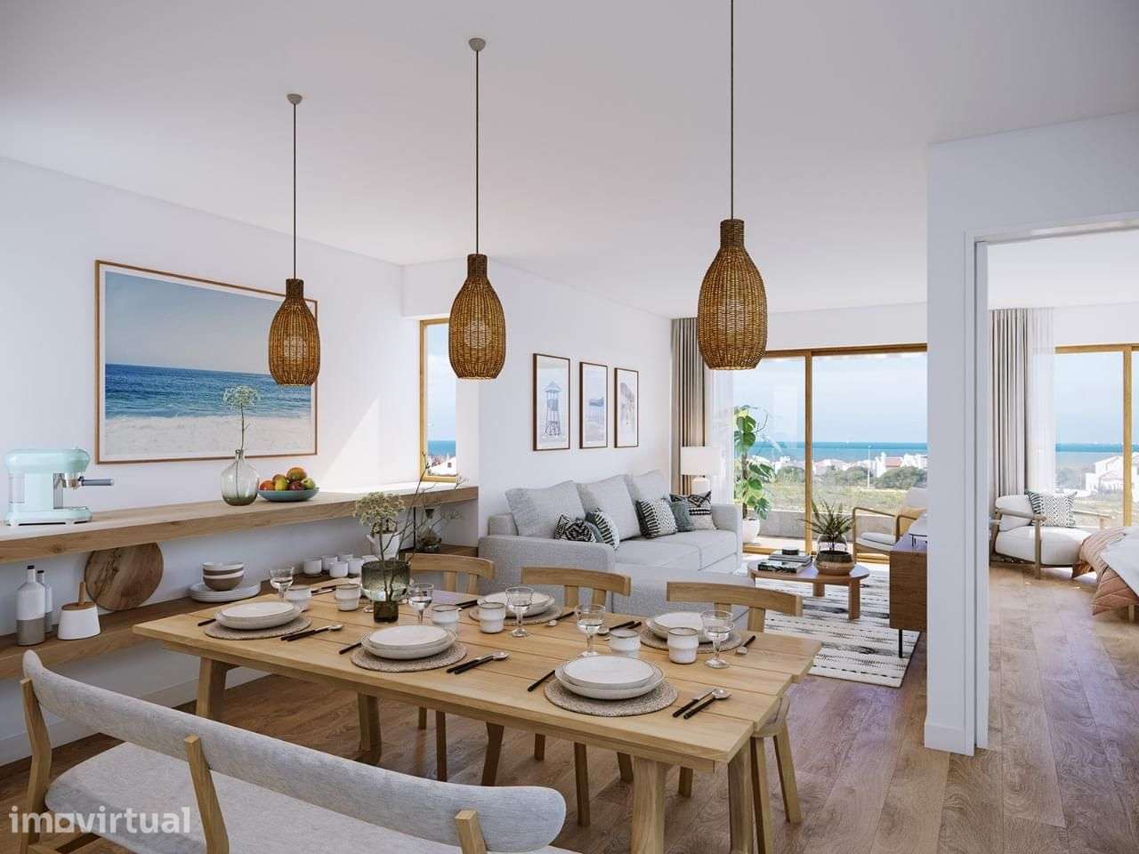 Apartamento T2 + 1 com piscina, Porto Covo, Sines - Grande imagem: 3/17