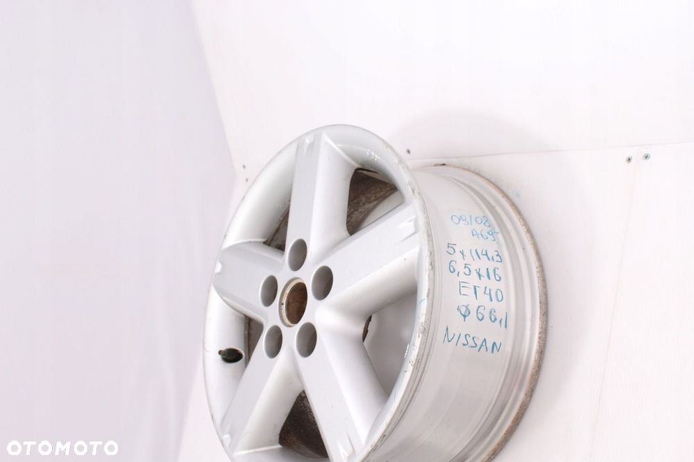 FELGA ALUMINIOWA UŻYWANA NISSAN 5X114,3 16 ET40 - 4