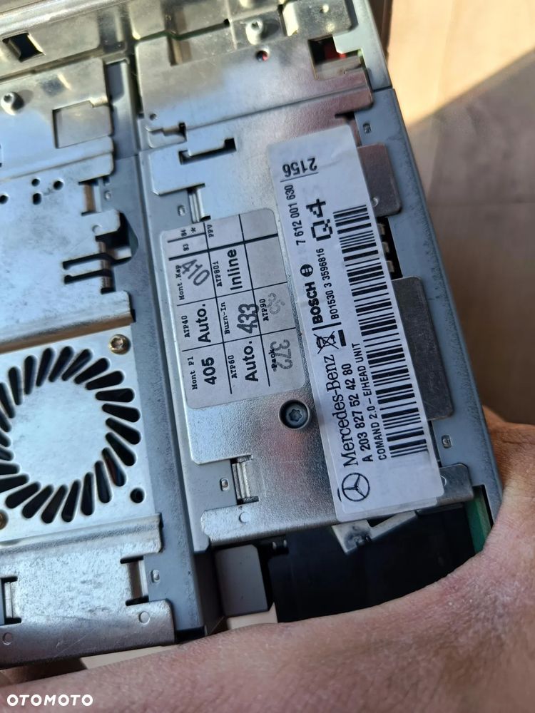 MERCEDES W203 W209 CLK RADIO COMAND NAVI NAWIGACJA A2038275242 - 9