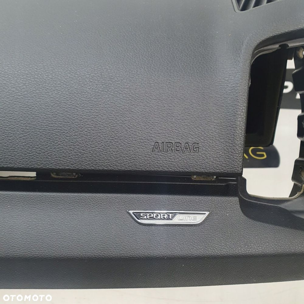 SKODA KAROQ SPORTLINE PRZED LIFTEM DESKA ROZDZIELCZA KONSOLA KOKPIT PULPIT PODUSZKI AIRBAG AIR BAG PASY KIT SET - 4
