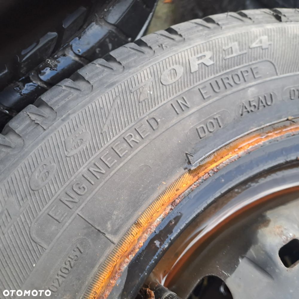 Skoda Fabia I komplet kół stalowych z oponami lato 165/70 R14 5x100 - 6