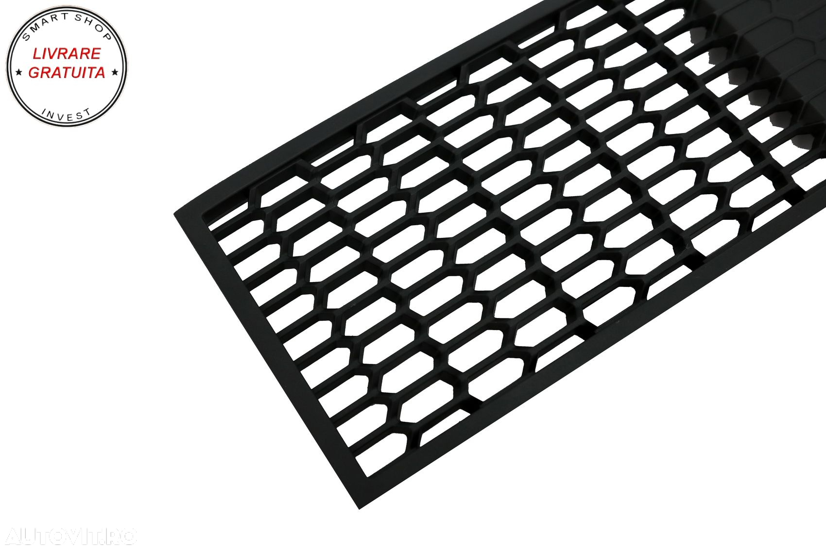 Grila central inferioara compatibila cu BMW Seria 5 F10 F11 M-Tech (2009-2017) cu - livrare gratuita - 3