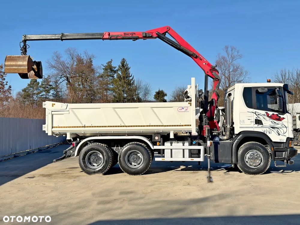 Scania G 410 * WYWROTKA 4,90 m + BORDMATIC + HMF 1643 + PILOT * 6x4 - 6