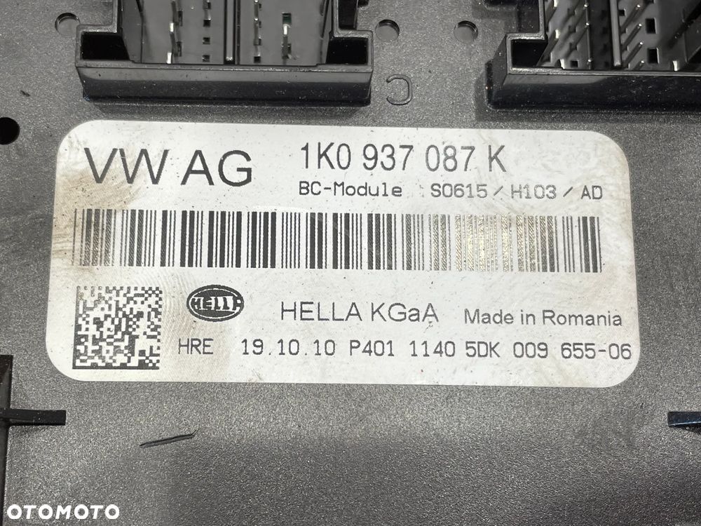 SKODA SUPERB II MODUŁ KOMFORTU 1K0937087K - 2