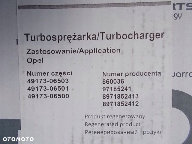 Turbina Opel Astra G Corsa C 1.7 16V 75KM 00-05 - 8