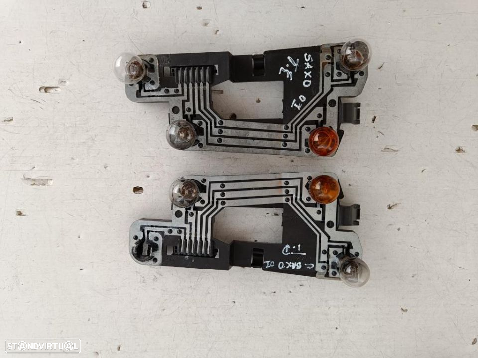 Placa suporte circuito lâmpadas farol farolim citroen saxo - 2