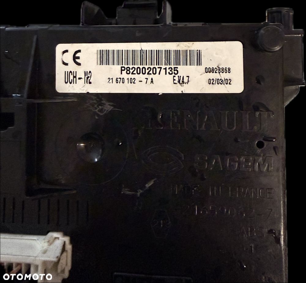 BSI Skrzynka Bezpieczników Moduł Komfortu Renault P8200207135 - 2