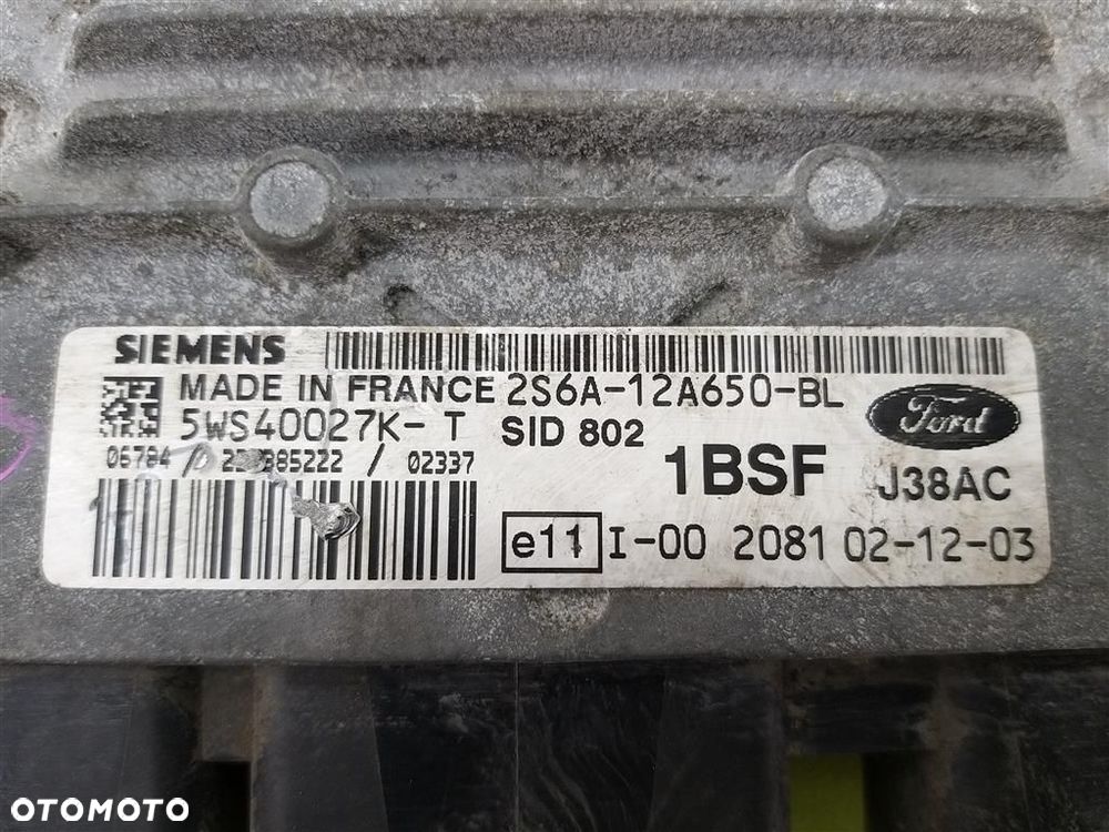 Komputer sterownik silnika Ford Fiesta MK6 2002-2008 1,4 TDCI 5WS0027K - 6