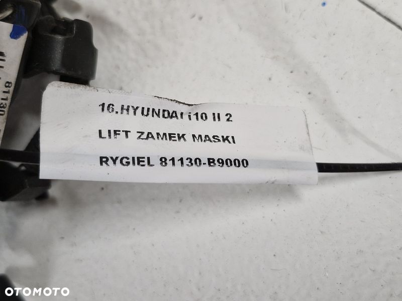 hyundai i10 2 ii lift zamek maski pokrywy silnika przód przedni 81130-b9000 - 3