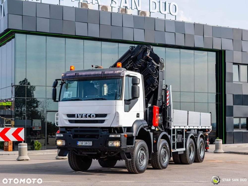 Iveco TRAKKER 450 8x8 HIAB 800E-7 FLy Jib Wciągarka HDS Żuraw - 9