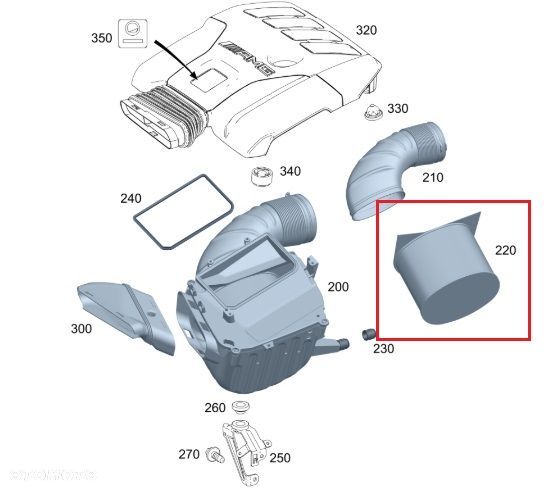 MERCEDES AMG CLA W177 W246 Filtr powietrza OE - 2