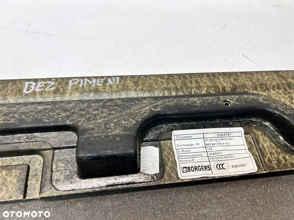 OSŁONA PODŁOGI BAGAŻNIKA AUDI Q5 8R0861529A BEŻ - 10