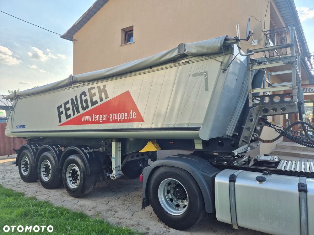 Schmitz Cargobull Waga: 5163kg SKI 24 SL 7.2 / z Niemiec / Podnoszona oś / Aluminiowa wywrotka / KOMPLET Z MAN TGX 470 - 8