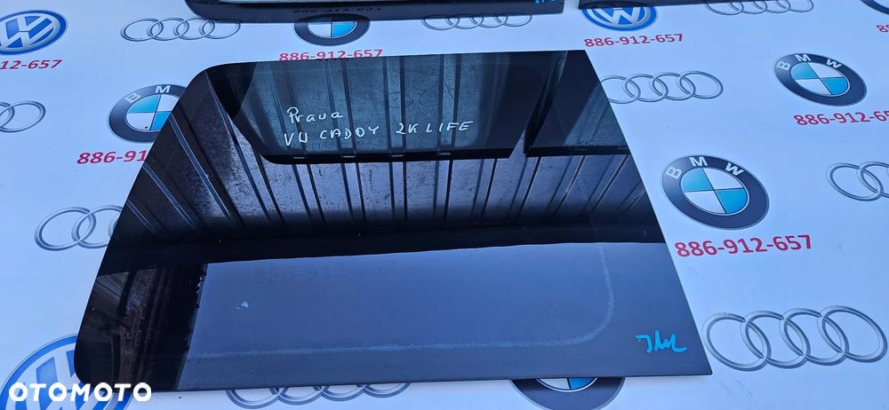 VW CADDY III 3 2K 2004- LIFE OSOBOWA Szyba karoseryjna tył lewy prawy Szyba tylna błotnika tył prawa lewa - 4