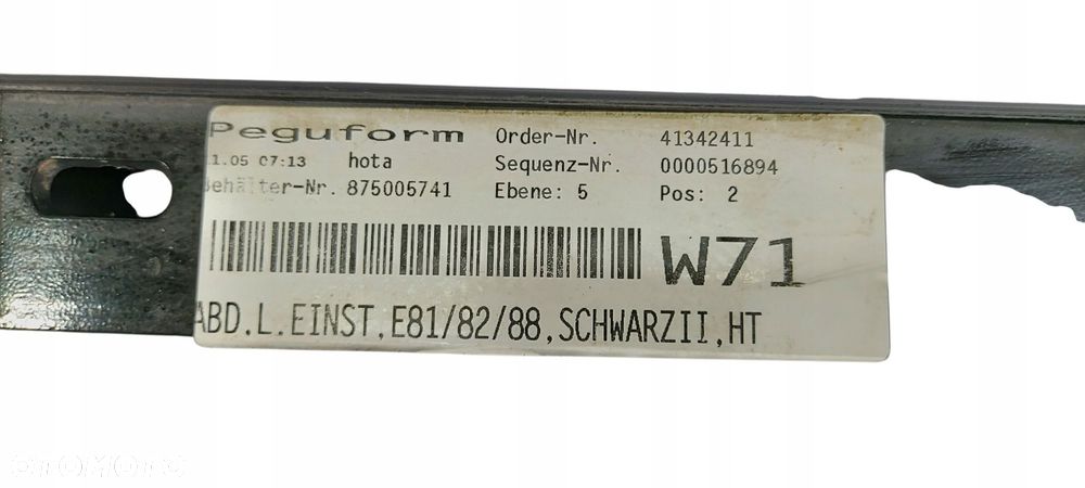 Bmw E82 Listwa Progowa Próg Progi Lewy Prawy Schwarz Ii 668 Kpl 92 - 9