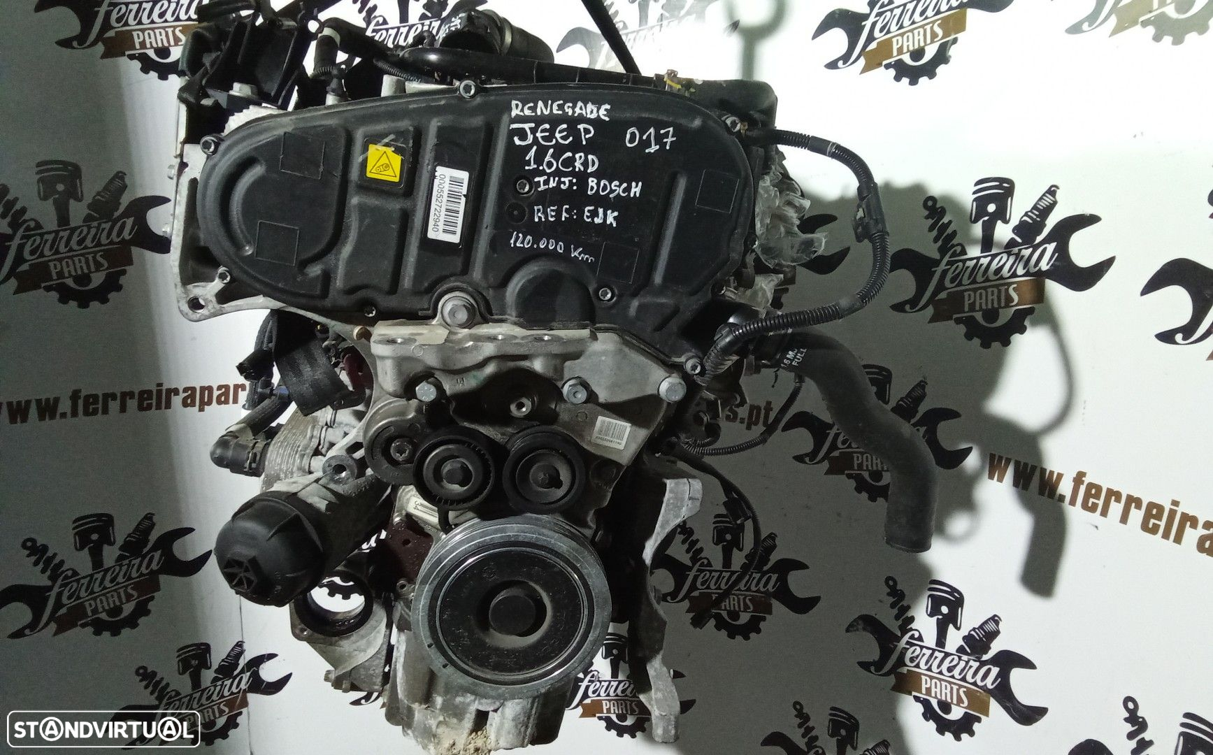 Motor JEEP RENEGADE Closed Off-Road Vehicle (BU, B1) 1.6 CRD Ref: EJK - 4