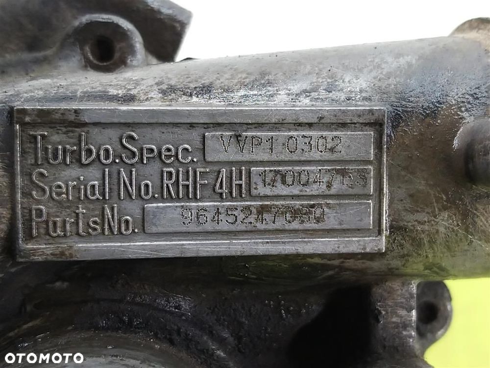 Turbosprężarka turbina Peugeot 307 I  2001-2008 2.0 HDI 90KM  VVP10302 - 5