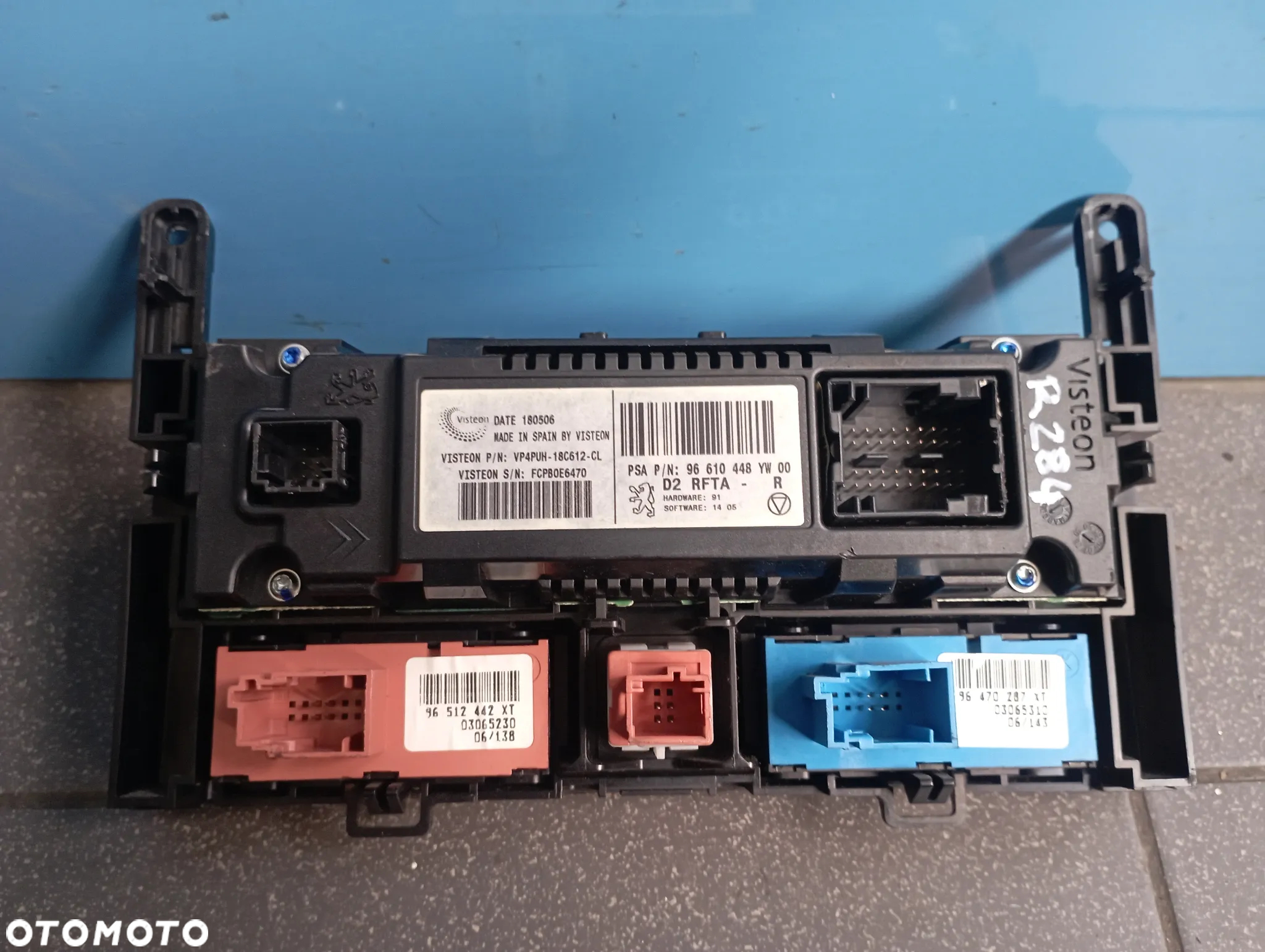 Panel nawiewu Peugeot 407 96610448yw00 - 2