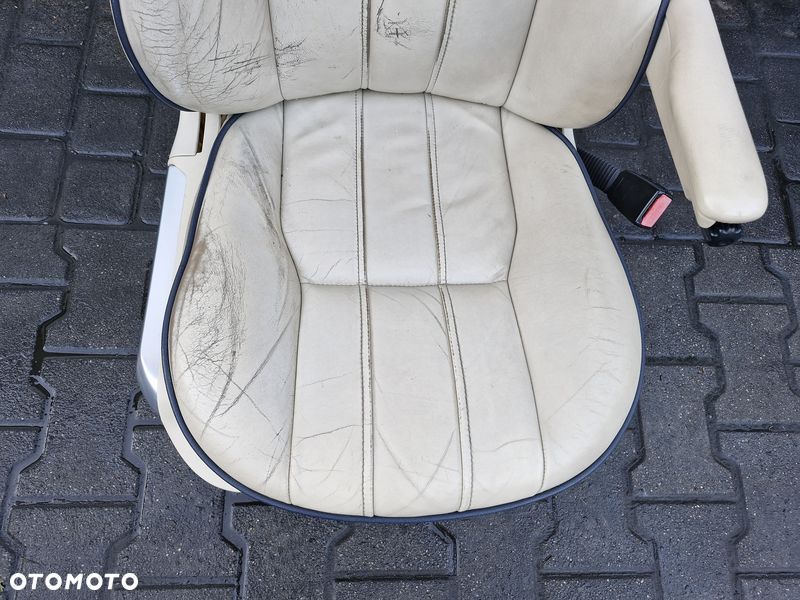 range rover l322 fotel prawy przód przedni pasażera skóra uk - 2