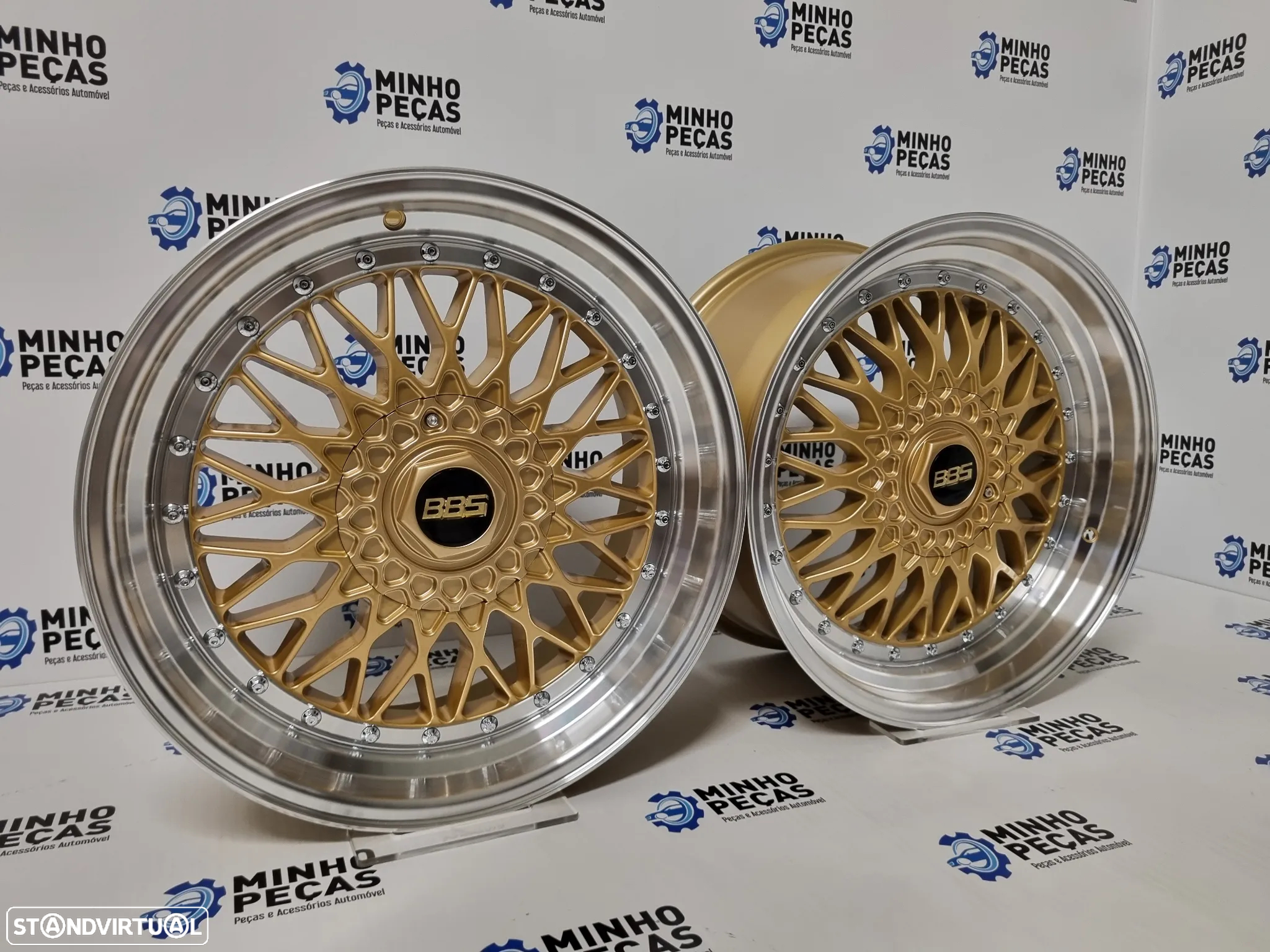 Jantes Look BBS RS em 18 (5x112 | 5x120) Gold Aba Polida - 3