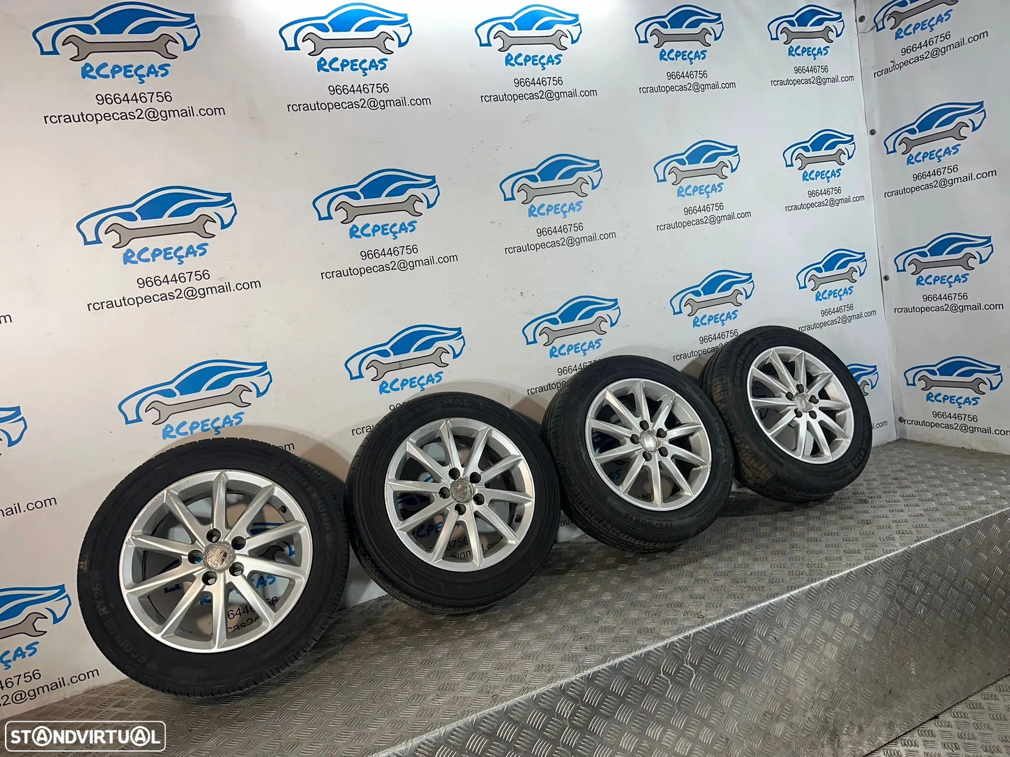 .Conjunto De Jantes 15 Originais Seat 5x100 6J ET38 6J0601025K - 1