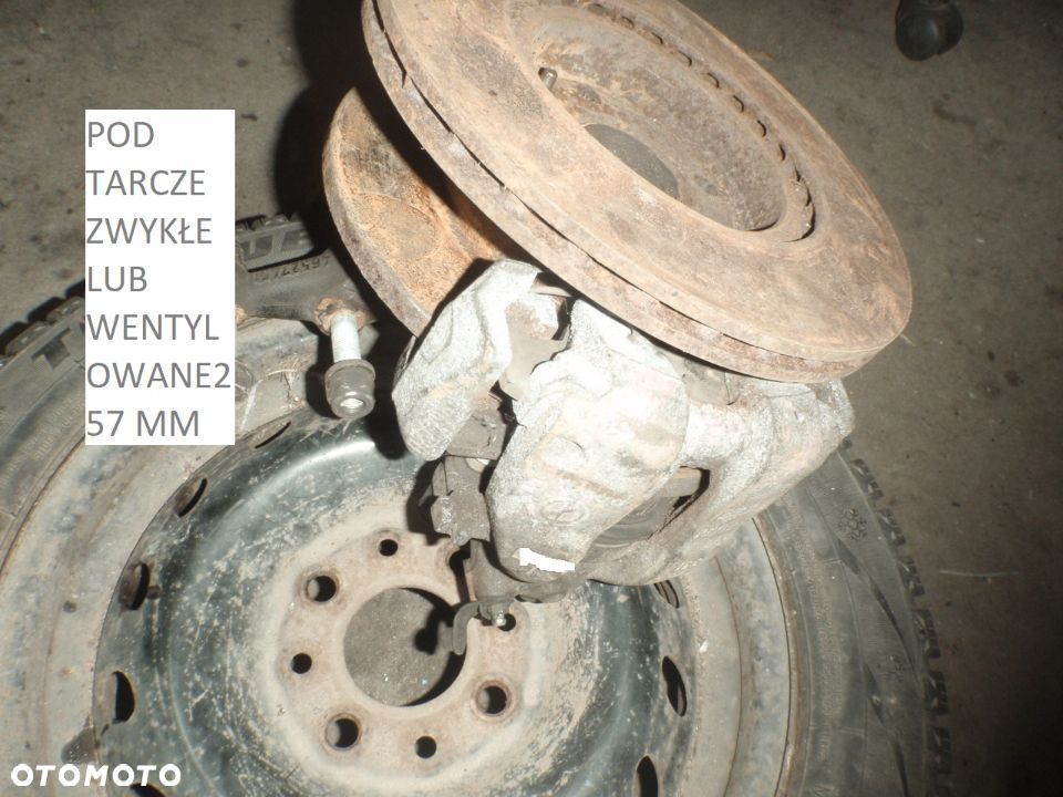 zacisk zaciski jarzmo 126 seicento cc sporting panda polonez pod tarcze duże wentylowane zwykłe 257mm 240mm - 1