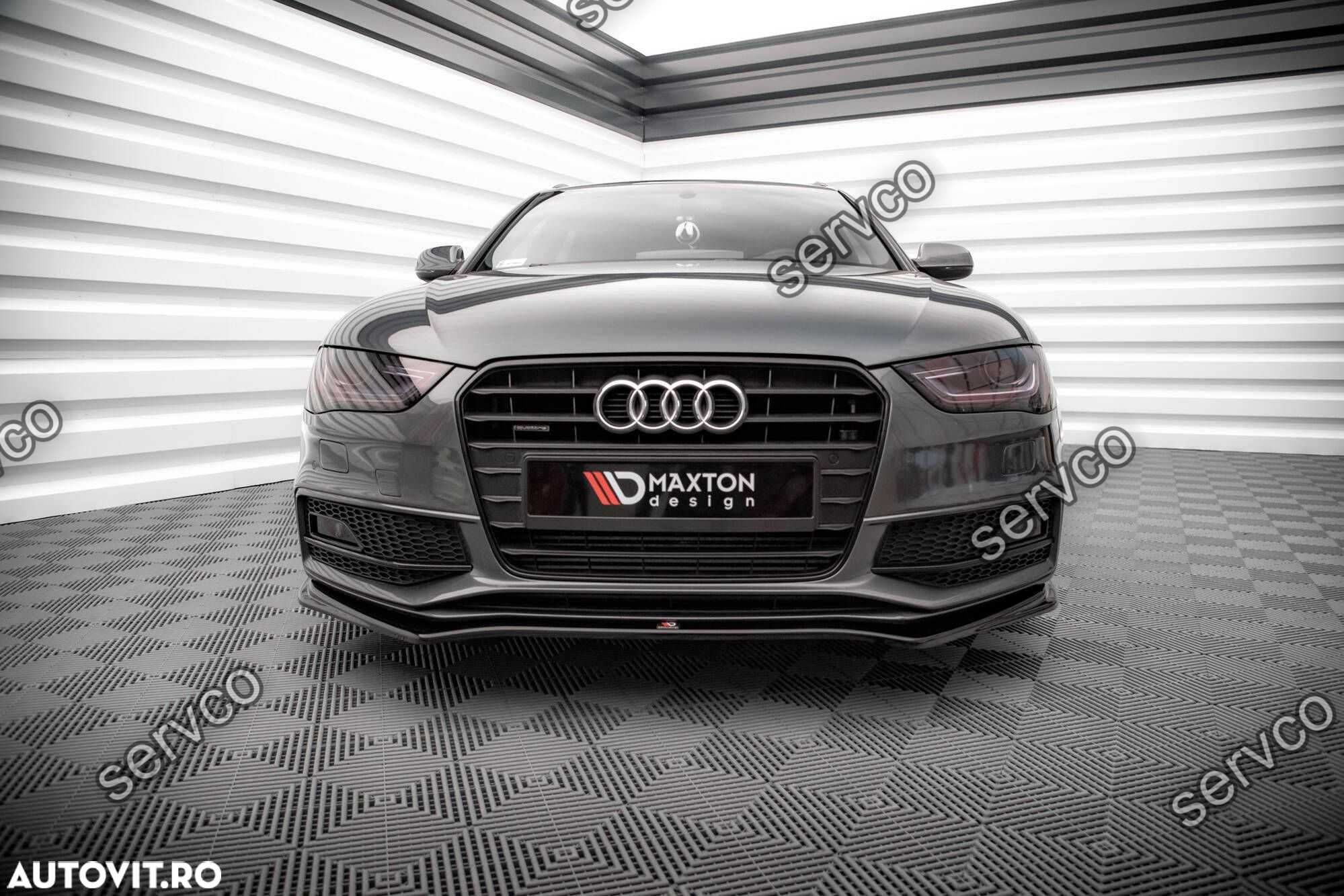 Prelungire bara fata Audi A4 S-Line S4 B8 2011-2015 v16 Maxton Design - 2
