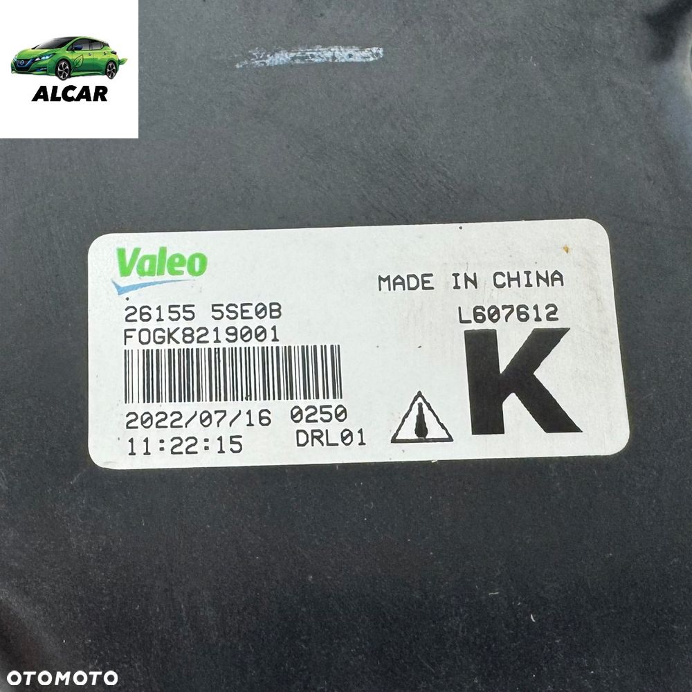 HALOGEN LED DRL LEWY NISSAN LEAF ZE1 2 II 26155 5SE0B - 5