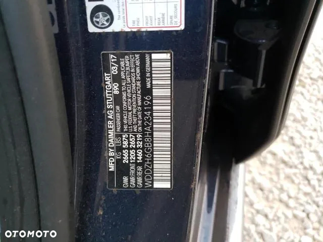 MERCEDES-BENZ W213 E400 4Matic 3.0L V6 2017 Karoseria Części - 7