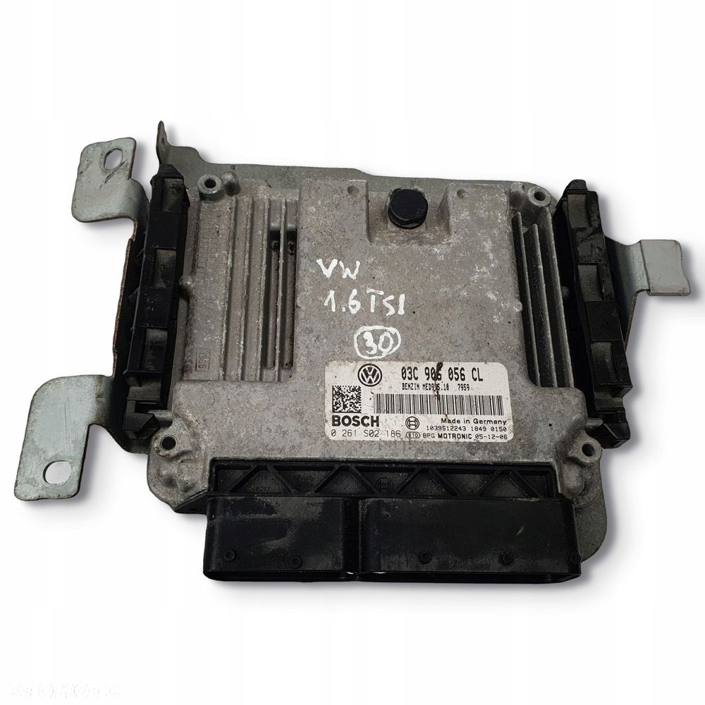 STEROWNIK SILNIKA VW Golf 1.6 TSI Oryginał 03C906056CL Bosch 0261S02186 - 1