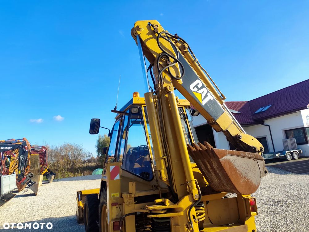 Caterpillar 428B , KOPARKO-ŁADOWARKA  , NOWE OPONY , Z FIRMY PAŃSTWOWEJ , STAN SUPER - 9